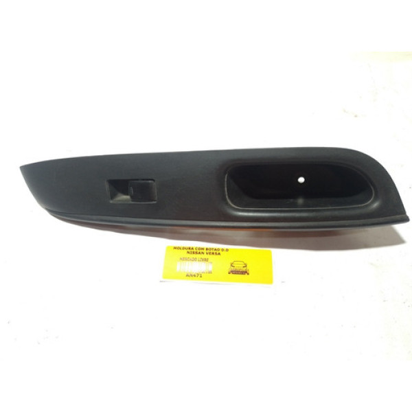 Moldura Com Botão Vidro Elétrico D.d - Nissan Versa 