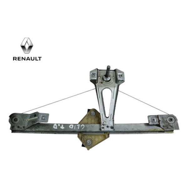 Maquina De Vidro Manual Traz. L.d Renault Clio 2001 A 2013