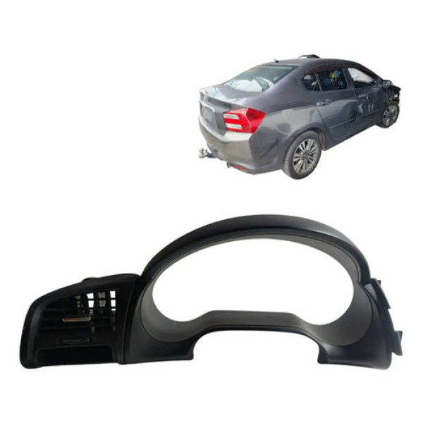 Moldura Painel Instrumentos Honda City 2010 A 2014 Preto