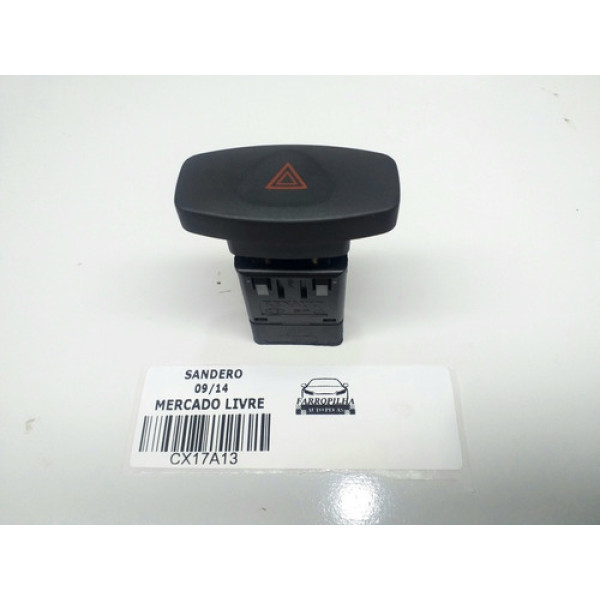 Botão Alerta Renault Sandero 2009/2014 Pn:25177