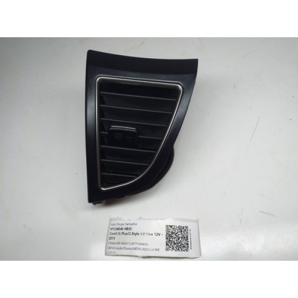 Difusor Ar Painel L.d Hyundai Hb20 13/17 Pn:974901s000