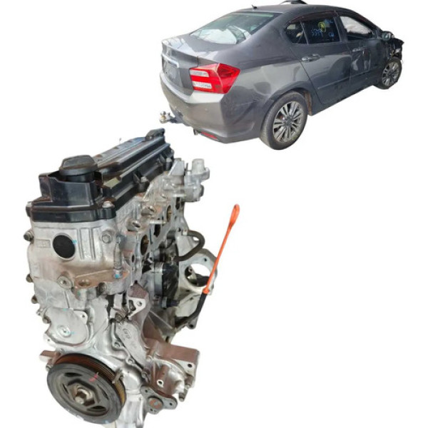 Motor Parcial Honda City Fit 1.5 16v Flex 2010-2014