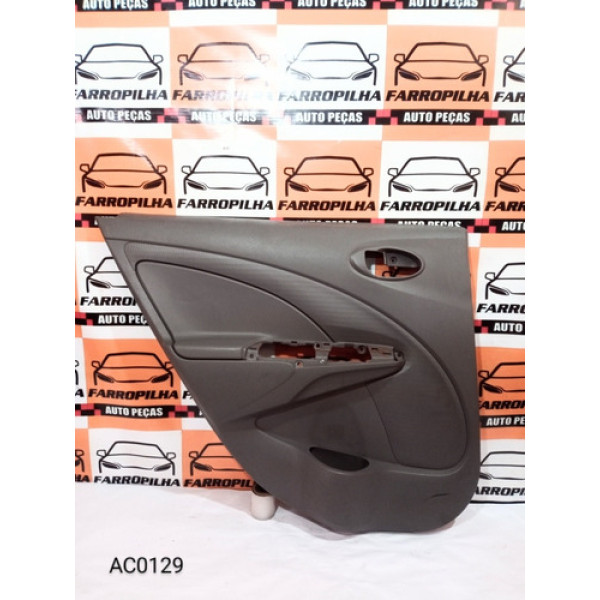 Forro Porta Traseiro L.e Toyota Etios Hatch (cinza Claro) 