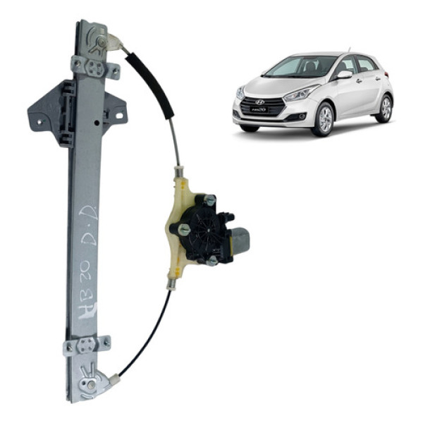 Máquina De Vidro Diant L.d Hyundai Hb20 2013/2019 Original