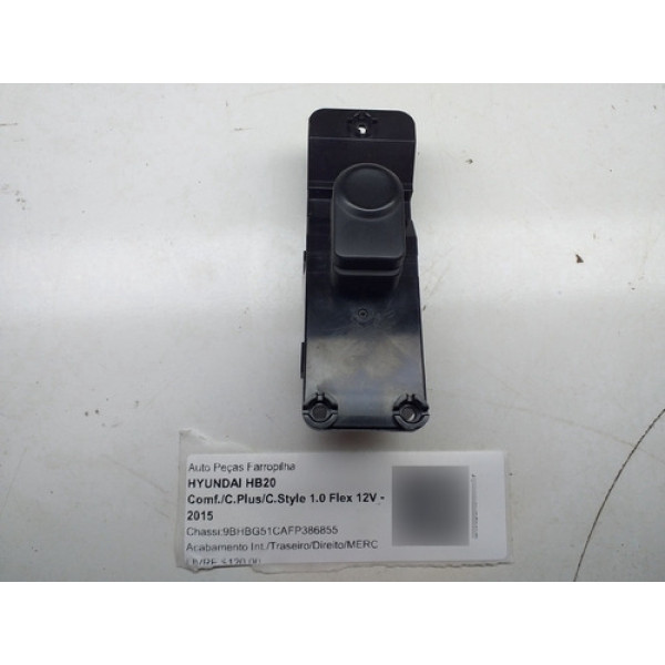 Botão Vidro Elétrico L.d Hyundai Hb20 13/17 935801s000