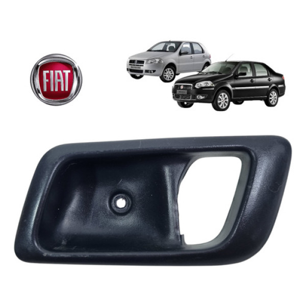Moldura Maçaneta Interna L.d Fiat Palio Siena 2007 A 2014 Dianteira/traseira