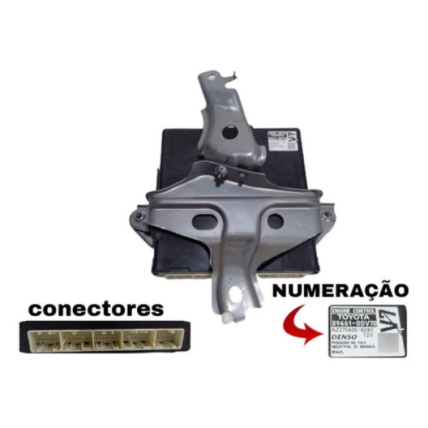 Módulo Injeção Toyota Etios 1.3 16v Automático 896610dv70 V7