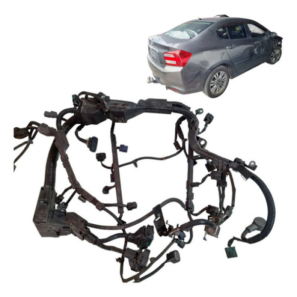 Chicote Injeção Motor Honda City 1.5 16v Automático 10/14 Preto