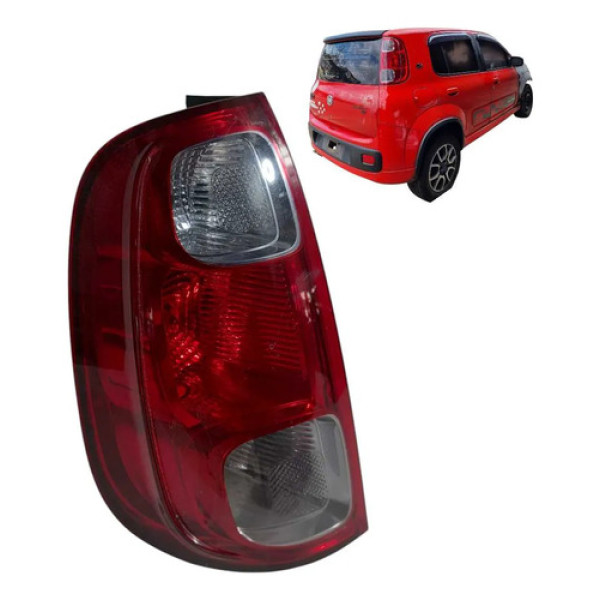 Lanterna L.e Fiat Uno Vivace 2010 A 2014 Fumê Original Esquerdo/motorista Vermelho