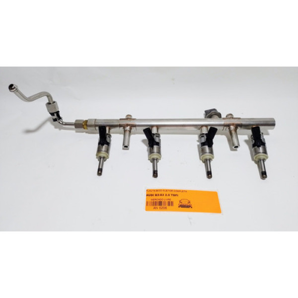 Flauta Bico Injetor Completa Audi Q3/a3 2.0 Tfsi 