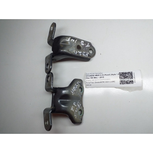 Dobradiça Porta Traseira L.d Hyundai Hb20 2013/2017