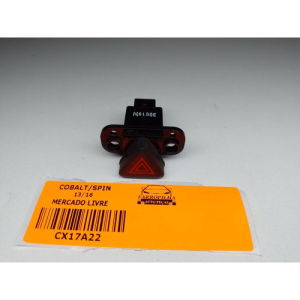 Botão Alerta Gm Cobalt / Spin 2013/2016 Pn:202007553