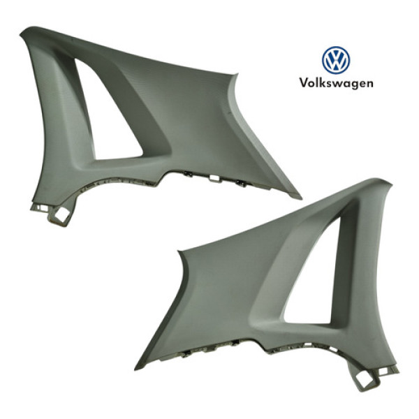 Acabamento Coluna Traseira Vw Polo 2016 A 2021 Par